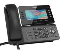 Snom D862 00004535 Téléphone de Bureau IPS, écran Couleur IPS 5" 1280 x 720 Pixels, 12 SIP, 39/8 Touches de Fonction programmables, USB, WiFi NFC, Bluetooth, Noir