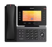 Snom D892M Téléphone IP Noir Wifi Téléphone IP haut de gamme avec combiné DECT intégré, Wifi, Bluetooth et grand écran couleur, conçu pour les