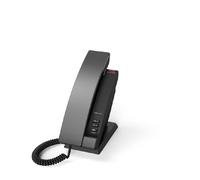 Snom HD 100 Téléphone d'accueil filaire avec connexion Ethernet et boîtier antibactérien.