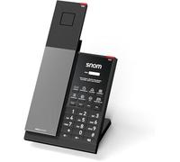Snom HD351W DECT/WiFi Téléphone sans Fil avec étui antibactérien, Affichage d'appel Optique, 5 appareils manuels, Mains Libres,