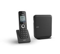 Snom M215 seul paquet cellule IP DECT sans fil ensemble, (combiné IP DECT M15, station de base M200 jusqu'à 6 combinés, jusqu'à 4 appels simultanés, mode PoE), Noir, 00004365