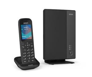 Snom M253 Ensemble DECT, Base M250 + Combiné M53, 20 Comptes SIP | Jusqu'à 10 combinés M5x, gestion cloud SRAPS, intercom intégré