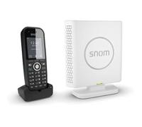 Snom M430 Bundle IP DECT - téléphone sans Fil Maison avec Base M400 et sans Fil M30, jusqu'à 20 téléphones et 10 appels simultanés,