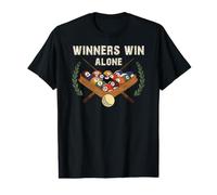 Snooker Billard Boules de Billard Winners Win Alone Billard T-Shirt Graphique avec Valeur