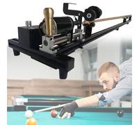 Snooker Cue Repairing Machine, 300W Billiard Cue Stick Repairer, Push Rod Operation, Easy to Use, Repairing Leather Head, Changing Copper Hoops, Straightening Lathe, for Billiards Hall