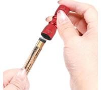Snooker Queue Tip Shaper, outil de réparation pratique pour têtes de billard, mini façonneur avec fonction prick et frottoir (rouge)