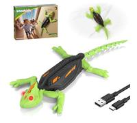 snookids Gecko Radiocommandé Grimpeur, Lezard Télécommandé Robot Jouet Qui Escalade Murs et Plafonds, Yeux LED Lumineux Mouvements Réalistes, Cadeau Paques Enfant pour Garçons et Filles 3 4 5 6 7 8+