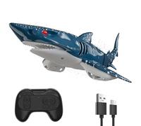 snookids Requin télécommandé pour Enfants, Jouet Requin RC 2,4 GHz, | Mouvements de queue réalistes et jeux de lumière, jouet aquatique pour la baignoire et la piscine,Cadeaux adaptés aux enfants