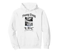 Snoop Dogg Long Beach California Officiel Sweat à Capuche, Unisexe pour Adultes, Blanc, M