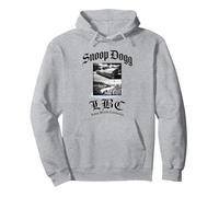 Snoop Dogg Long Beach California Officiel Sweat à Capuche, Unisexe pour Adultes, Gris Chiné, L