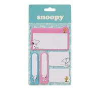 SNOOPY - Blister avec Post-Its, idéal pour les enfants d'âge scolaire, confortable et polyvalent, qualité et résistance,