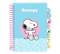 Snoopy - Carnet de notes A5, idéal pour les enfants d'âge scolaire, confortable et polyvalent, qualité et résistance, 14,8 x 21 cm