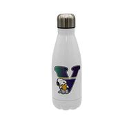 Snoopy CyP Brands Bouteille d'eau en acier inoxydable avec fermeture hermétique Lettre V multicolore Blanc 550 ml