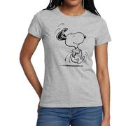 Snoopy en Hâte Peanuts Illustration T-Shirt Femme