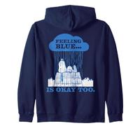 Snoopy Feeling Blue Bad Day Sad Whatever Nevermind Vintage Sweat à Capuche