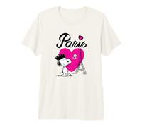 Snoopy Paris Love T-Shirt Haut de Gamme
