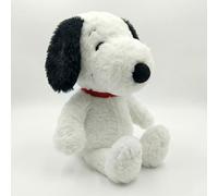 Snoopy Peluche 18 cm - Douce et Moelleuse - Licence Officielle Peanuts | Doudou pour Enfants et Collection - Idéal Cadeau pour Fans de Snoopy, avec Pack de Stickers