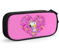 Snoopy Pencase Boîtes De Pochette À Stylos De Grande Capacité Avec Fermeture À Glissière Pour Sac De Rangement De Bureau De Marqueur D'école, Grande Papeterie De Fournitures De Bureau De Stockage