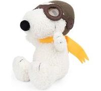 Snoopy teddy assis aviateur - 20 cm Orange G