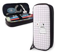 Snoopy Trousse À Crayons En Cuir Avec Fermeture Éclair Pour L'école, Le Travail Et Le Bureau