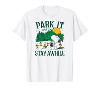 Snoopy & Woodstock - Beagle Scout - Park It Stay Awhile T-Shirt