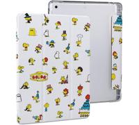 Snoopy Woodstock iPad Case 2020 antichoc Auto Sleep/Wake iPad 10.2in réglage de l'angle Mignon Transparent Personnage Housse de protection