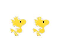 Snoopy Woodstock Femme Boucles d'oreilles jaune Argent Sterling