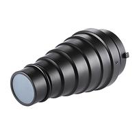 Snoot conique en métal avec grille en nid d'abeille et kit de 5 couleurs pour flash Bowens Mount Studio Strobe Monolight Photographie