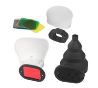 Snoot portable en caoutchouc pour flash d'appareil photo Installation simple S'adapte à la plupart des modèles clignotants Améliore l'effet intérieur et extérieur Filtre de couleur