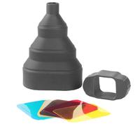 Snoot portable en caoutchouc pour flashs d'appareil photo Installation simple S'adapte à la plupart des modèles clignotants Améliore l'effet intérieur extérieur faisceau lumineux réglable