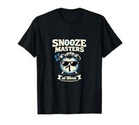 Snooze Masters at Work Réveil Lunettes de Soleil Graphique T-Shirt