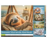 Snoozers Träumende Abenteuer (Wandkalender 2026 DIN A3 quer), CALVENDO Monatskalender: Tauchen Sie ein in die entspannte Welt von Snoozer, dem ... träumerischen Abenteuern durch das Jahr.