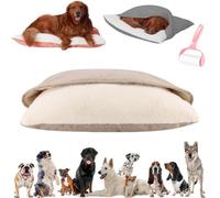 Snoozie Snuggle Burrow Dog Bed,Removable Washable Burrow Pet Bed,Comfort Covered Puppy Tent Beds,Semi Enclosed Anti Slip Indoor Plush Dogs Nest