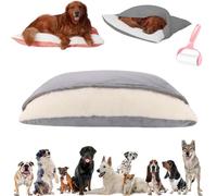 Snoozie Snuggle Burrow Dog Bed,Removable Washable Burrow Pet Bed,Comfort Covered Puppy Tent Beds,Semi Enclosed Anti Slip Indoor Plush Dogs Nest