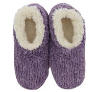 Snoozies! Chaussons d'intérieur en polaire sherpa super doux pour femme Tailles 36 à 42 Crème, Rose, Violet, Gris, violet, Large