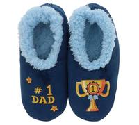 Snoozies Pairables #1 Dad Pantoufles en polaire Sherpa super douce pour homme Tailles 39-46, 1 Papa, X-Large