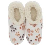 Snoozies! Pet Lovers Pantoufles en polaire Sherpa super douce pour femme Tailles UK 7,6 à 22,9 cm Quatre couleurs, blanc, Small