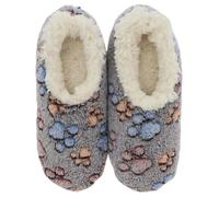 Snoozies! Pet Lovers Pantoufles en polaire Sherpa super douce pour femme Tailles UK 7,6 à 22,9 cm Quatre couleurs, gris, X-Large