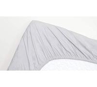 Snoozing - Drap-Housse surmatelas en Coton - 70x200 cm - Gris
