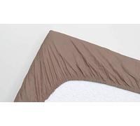 Snoozing - Drap-Housse surmatelas en Coton - 70x200 cm - Taupe