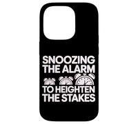 Snoozing The Alarm to Heighten The Stakes Coque pour iPhone 14 Pro