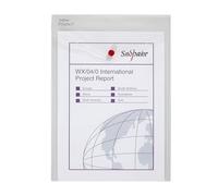 Snopake 13263 Polyfile Classic Lot de 5 chemises à bouton pression en polypropylène Transparent A4