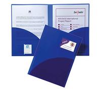 Snopake 14032 Dossier de présentation Elektra Twinfile en polypropylène Bleu A4