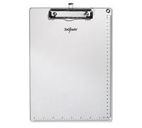 Snopake 15788 Presse-papiers métallique avec clip robuste et guide de mesure Argenté métallisé Format A4