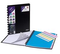 Snopake Eligo 15862A Lot de 2 cahiers de notes Noir Format A4