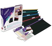 Snopake HangGlider 10296 Lot de 25 dossiers suspendus en polypropylène avec onglets Couleurs assorties Format A4