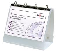 Snopake Lot de 5 Classeurs à anneaux chevalets Mode paysage A4 (Transparent)