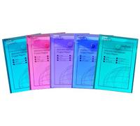 Snopake Polyfile Lot de 5 enveloppes avec bouton pression Format portrait Couleurs assorties A7