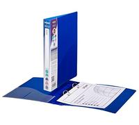 Snopake Réf 10109 Electra Classeur en polypropylène 2 anneaux ronds 15 mm Bleu A5 Lot de 10 (Import Royaume Uni)