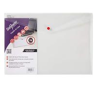 Snopake Réf 11174 Polyfile Classic Chemise à bouton pression Polypropylène Transparent A3 Lot de 5 (Import Royaume Uni)